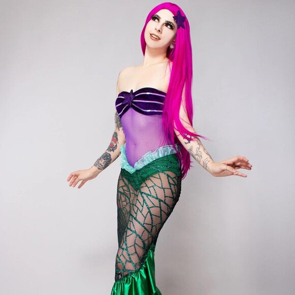 Leg Avenue Disney Under the Sea Costume – Mermaid Halloween Dress Ariel - Picture 2 of 3